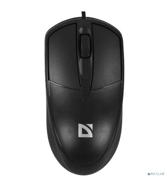 Мышь проводная Defender Trace MB-989 черный, 1000 dpi, USB, кнопки - 3