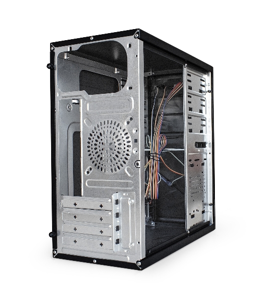 Компьютерный корпус ExeGate EX284027RUS Minitower BA-202 Black, mATX, без БП, 2хUSB, Audio