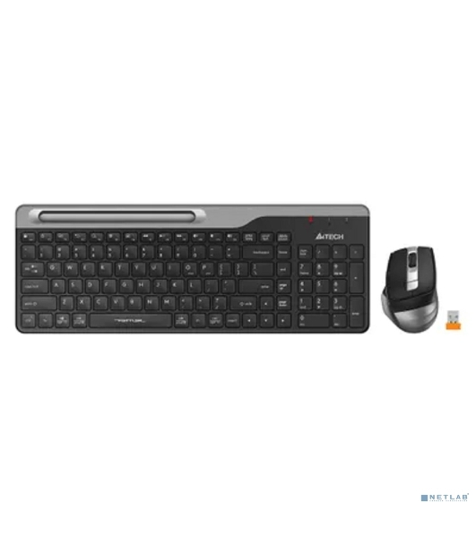 Комплект клавиатура+мышь A4Tech FStyler FB2535C беспроводной, USB + Bluetooth, 2000 DPI, черный
