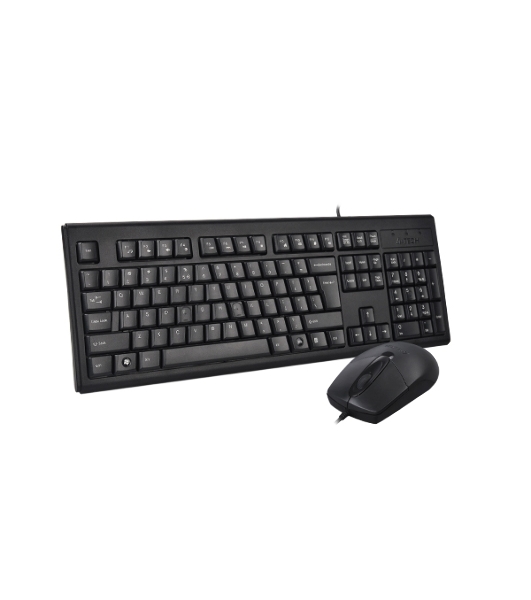 Комплект клавиатура+мышь A4Tech KRS-8372 проводной, USB, 1200 DPI, чёрный