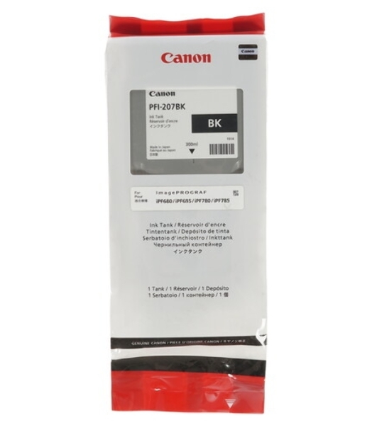 Картридж струйный Canon PFI-207 MBK черный матовый для для iPF680/685/780/785 300мл (8788B001)