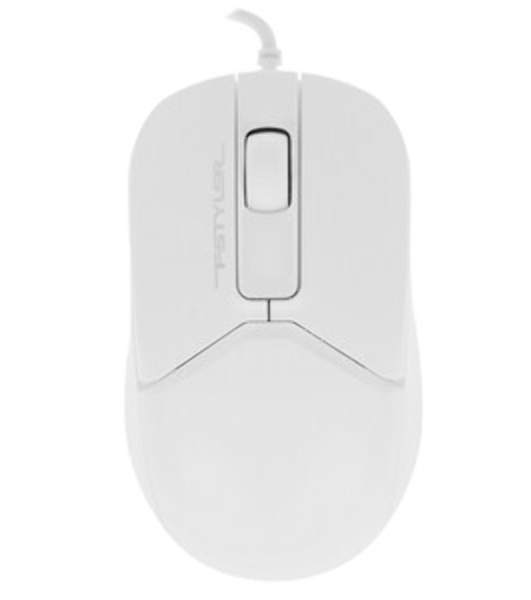 Мышь проводная A4Tech Fstyler FM12 белый, 1200 dpi, USB, кнопки - 3