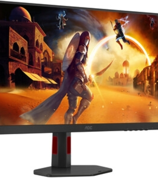 Монитор 27' AOC Q27G4ZR IPS 2560x1440, 240 Гц, 1 мс, 16:9, 400 кд/м², 2xHDMI 2.0, DP 1.4, 3.5 Jack, динамики (2x2 Вт), FreeSync Premium, G-Sync Compatible, черный/красный