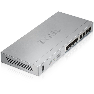 Коммутатор Zyxel GS1008HP Switch PoE +, 8xGE PoE +, tabletop, metal, silent, budget PoE 60 W