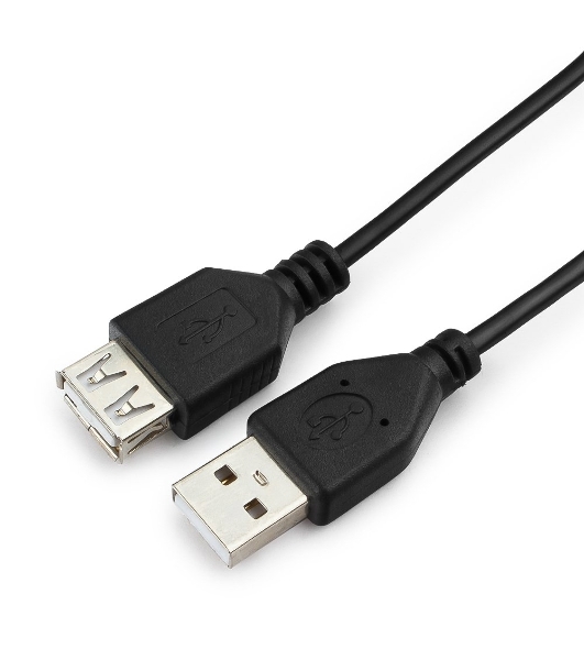 Кабель-удлинитель Гарнизон USB 2.0, AM/AF, 1м, пакет (GCC-USB2-AMAF-1M)