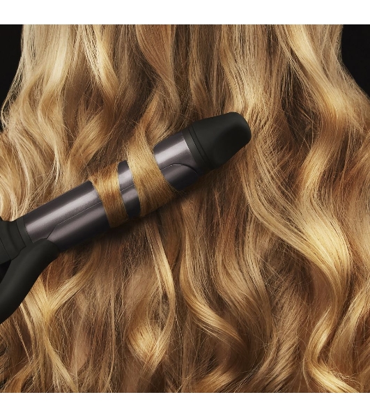 Щипцы для завивки волос Polaris PHS 3410TAi Argan Therapy PRO черный, 34 мм, 220 °C, 6 режимов