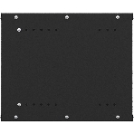 Шкаф коммутационный NTSS Lime (NTSS-WL9U5545GS-BL) настенный 9U 550x450 мм пер. дв. стекл несъемн. бок. пан. 30 кг черный 370 мм 12 кг 110 град. 500 мм IP20 сталь, фото 1