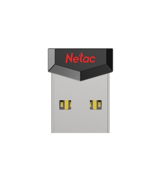 Флешка USB Netac UM81 (NT03UM81N-008G-20BK), 8Gb, USB 2.0, R/W 30/10, черный/красный
