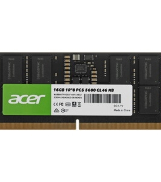 Оперативная память ACER DDR5 DIMM 32Gb UD200 (PC44800, 5600MHz, CL46, 1.1V, RTL) (BL.9BWWA.427)