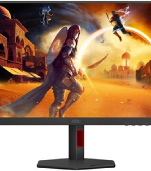 Монитор 27' AOC Q27G4ZR IPS 2560x1440, 240 Гц, 1 мс, 16:9, 400 кд/м², 2xHDMI 2.0, DP 1.4, 3.5 Jack, динамики (2x2 Вт), FreeSync Premium, G-Sync Compatible, черный/красный