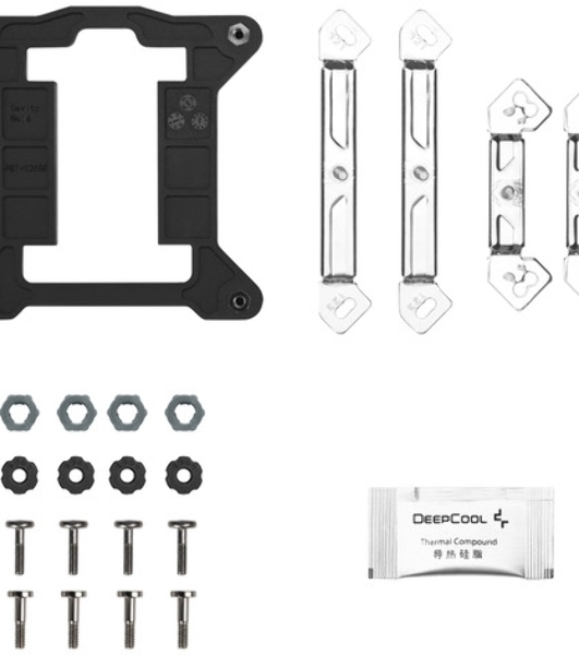 Кулер для процессора DEEPCOOL AG620 G2 WH LGA1954/1851/1700/AM5/AM4 (9шт/кор, TDP 270W, PWM, DUAL Black Fan 120mm, 6 тепл. трубок, белый) RET