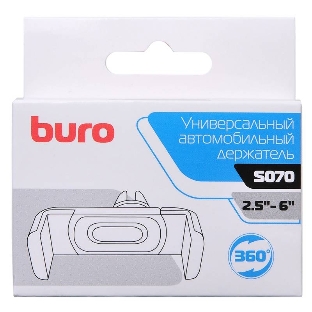 Держатель Buro 2.5'- 6' черный для для смартфонов 2.5'-6'