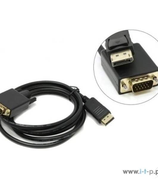 Кабель-переходник VCOM DisplayPort --> VGA_M/M 1,8 м CG607-1.8M