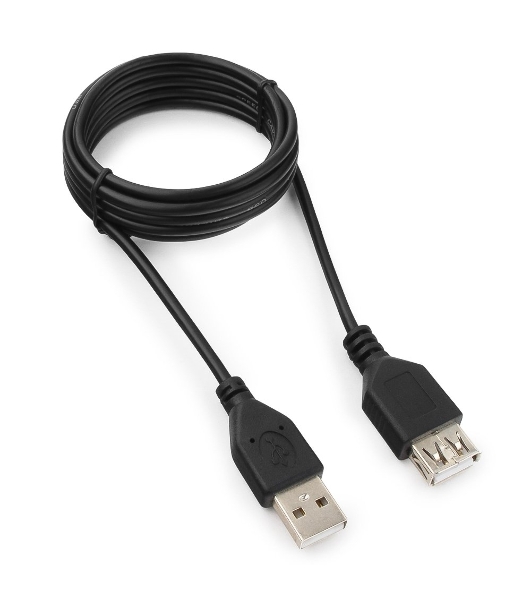 Кабель удлинитель USB 2.0 Гарнизон GCC-USB2-AMAF-1.8M, AM/AF, 1.8м, пакет