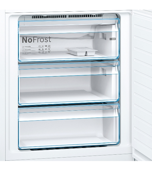Холодильник Bosch KGN49XWEA белый двухкамерный 330/108л морозилка снизу, No Frost