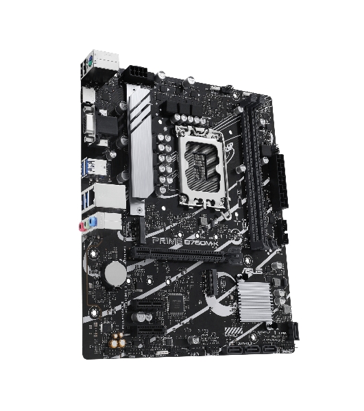 Материнская плата ASUS PRIME B760M-K, LGA 1700, Intel B760, 2xDDR5, 4xSATA, 2xM.2, 1xPCIe 4.0 x16, 2xPCIe x1, 1xHDMI, 1xVGA, 1x 2.5Gb LAN, 2xUSB-A 3.2 Gen 1, 2xUSB-A 2.0, 3x3.5 мм, 7.1, mATX