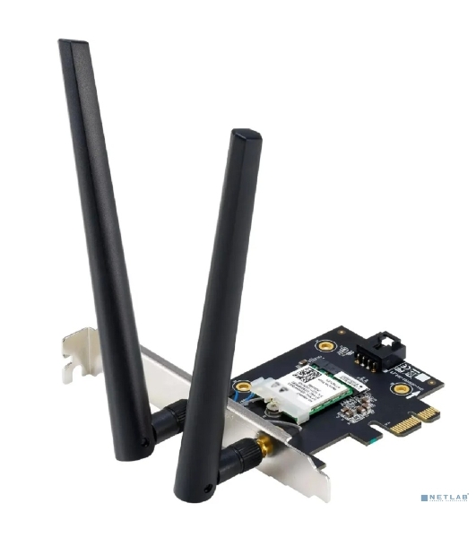 Сетевой адаптер Wi-Fi + Bluetooth Asus PCE-BE6500 BE6500 PCI Express 2ант.