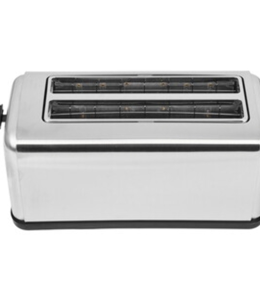 Тостер BQ T2003 чёрный/нержавеющая сталь, 1500 Вт, 2 слота