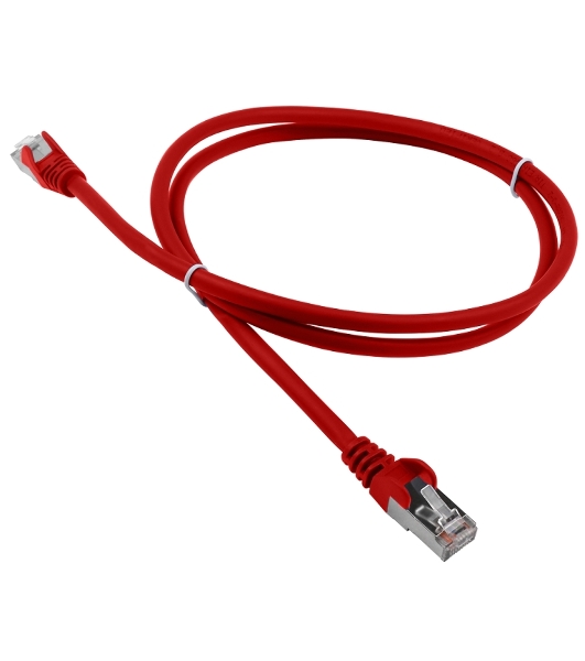Патч-корд LANMASTER LSZH FTP кат.5e, 1.0 м, красный