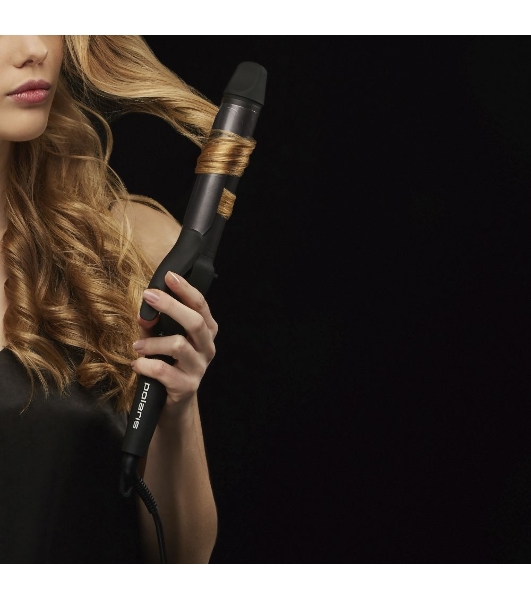 Щипцы для завивки волос Polaris PHS 3410TAi Argan Therapy PRO черный, 34 мм, 220 °C, 6 режимов