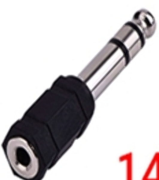 Переходник miniJack 3,5 мм - на Jack 6,3 мм