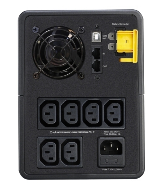 Источник бесперебойного питания APC Back-UPS BX1600MI / 1600ВА / 900Вт /  6xIEC 320 C13, 2xRJ-45
