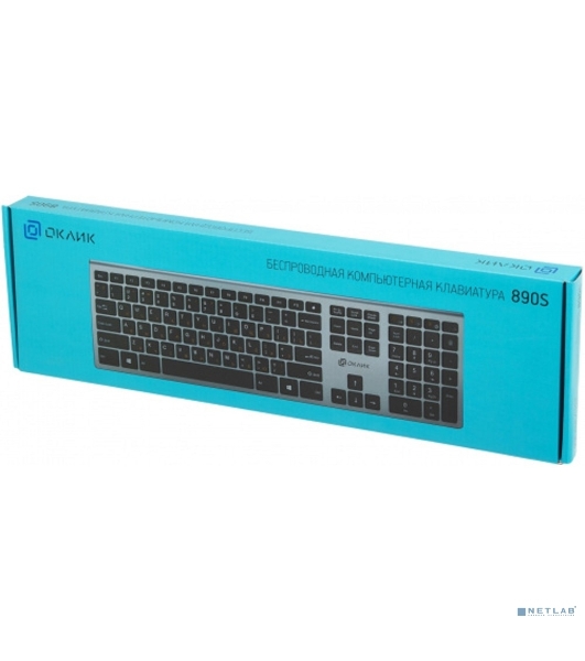 Клавиатура Oklick 890S беспроводная, радиоканал, серый