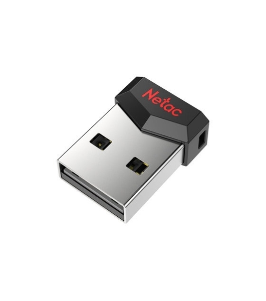 Флешка USB Netac UM81 (NT03UM81N-008G-20BK), 8Gb, USB 2.0, R/W 30/10, черный/красный