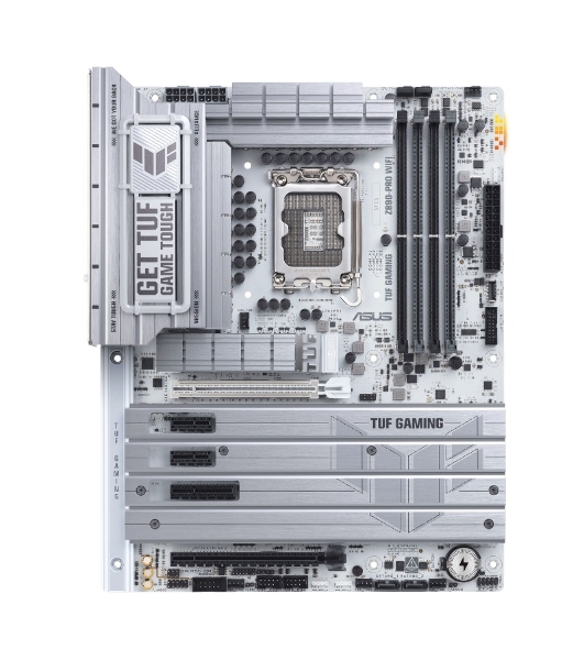 Материнская плата ASUS TUF GAMING Z890-PRO WIFI, LGA 1851, Intel Z890, 4xDDR5, 4xSATA, 4xM.2, 1xPCIe 5.0 x16, 1xPCIe 4.0 x4, 2xPCIe x1, 1xHDMI, 1xDP, 2xUSB-C Thunderbolt 4, 6xUSB-A 10Gbps, 1x 2.5Gb LAN, 5x3.5 мм, 7.1, ATX