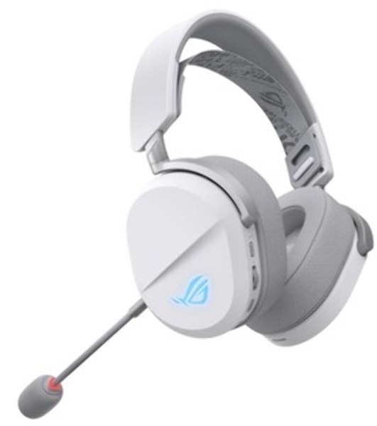 Гарнитура ASUS ROG Pelta белый, беспроводная + проводная, радиоканал, до 90 ч, подсветка, совместимость с PS5