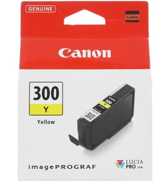 Картридж струйный Canon PFI-300 Y EUR/OCN желтый (530 стр.) для Canon imagePROGRAF PRO-300