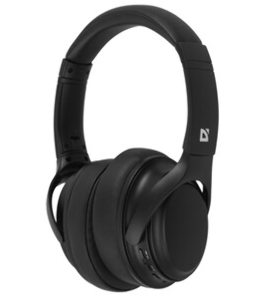 Беспроводные/проводные наушники Defender FreeMotion B1035 черный, накладные, Bluetooth + проводной, складная конструкция