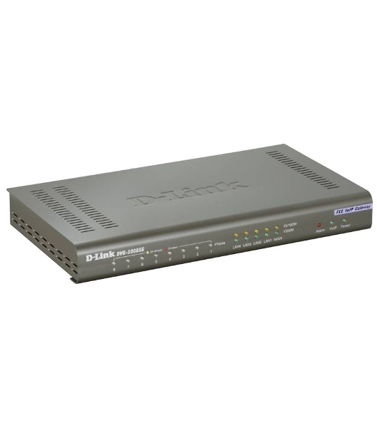 Интернет-телефония D-Link DVG-5008SG/A1A Голосовой шлюз с 8 FXS-портами, 1 WAN-портом 10/100/1000Base-T и 4 LAN-портами 10/1000Base-T