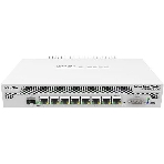 Маршрутизатор Mikrotik CCR1009-7G-1C-PC with Tilera Tile-Gx9 CPU (9-cores, 1Ghz per core), 1Gb RAM, 7xGbit LAN, 1x Combo port (1xGbit LAN or SFP), RouterOS L6, passive cooling desktop enclosure, rackmount ears, PSU, фото3