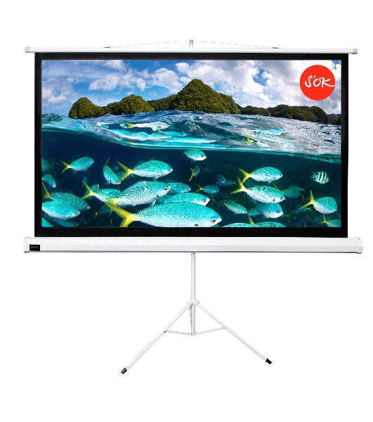 Экран Cinema S'OK SCPST-180x135 4:3 90'' напольный, на треноге, 180x135см, белый