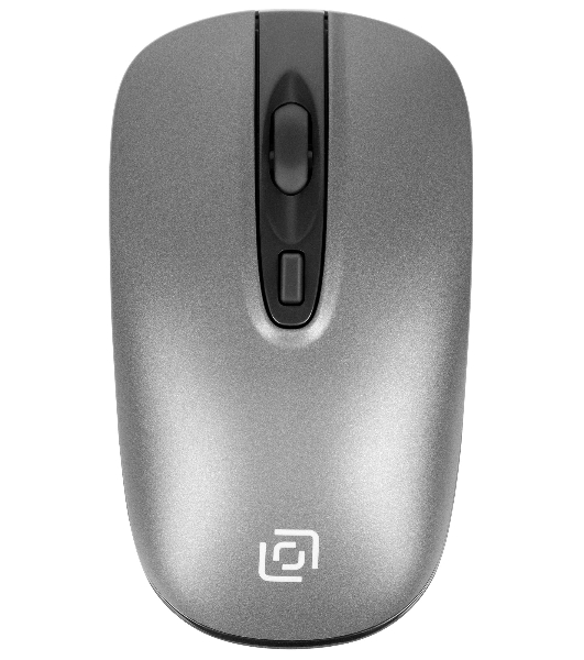 Комплект клавиатура+мышь Oklick 300M беспроводной, USB, 1600 DPI, серый/чёрный