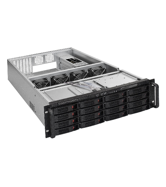 Серверная платформа ExeGate EX292422RUS Pro 3U660-HS16 (RM 19', высота 3U, глубина 660, Redundant БП 2x1200W, 16xHotSwap, USB)
