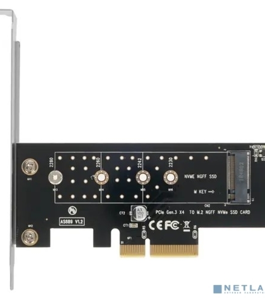 Адаптер AgeStar AS-MC01 PCI-E для M.2 NGFF SSD