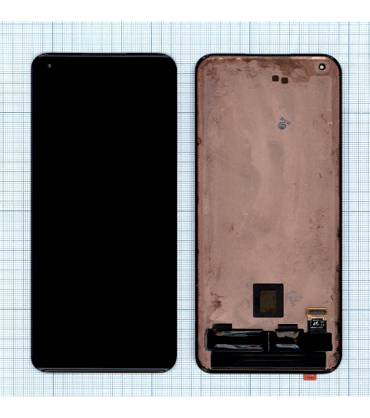 Дисплей для Xiaomi Mi 11 в сборе с тачскрином черный (refurbished)