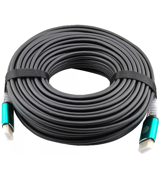 Кабель аудио-видео Cactus CS-HDMI-AOC-2.1-30 HDMI (m)/HDMI (m) 30м. позолоч.конт. черный