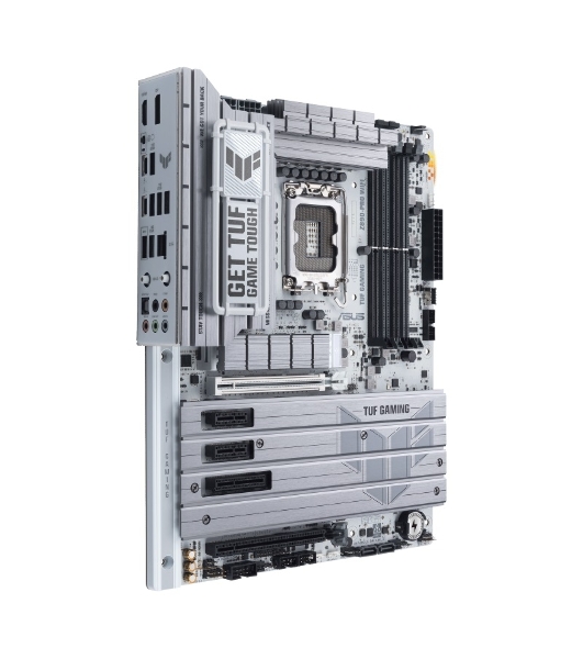 Материнская плата ASUS TUF GAMING Z890-PRO WIFI, LGA 1851, Intel Z890, 4xDDR5, 4xSATA, 4xM.2, 1xPCIe 5.0 x16, 1xPCIe 4.0 x4, 2xPCIe x1, 1xHDMI, 1xDP, 2xUSB-C Thunderbolt 4, 6xUSB-A 10Gbps, 1x 2.5Gb LAN, 5x3.5 мм, 7.1, ATX