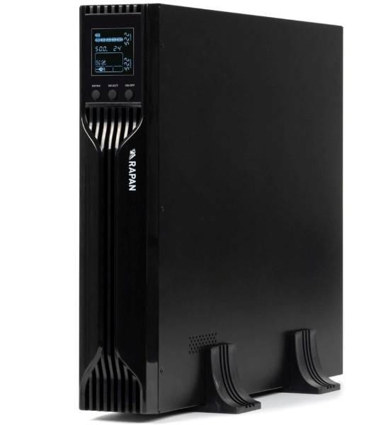 Источник бесперебойного питания ИБП Бастион RAPAN-UPS 3000 RACK+4x9Ah (2100 Вт, Line-interactive, встроенные АКБ 6 шт.x 9Ah) 8960