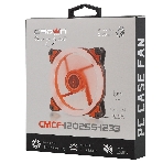 Вентилятор для корпуса Crown CMCF-12025S-1233 черный/оранжевый, 120 мм, 1650 об/мин, 23 дБ, 3 pin, фото4