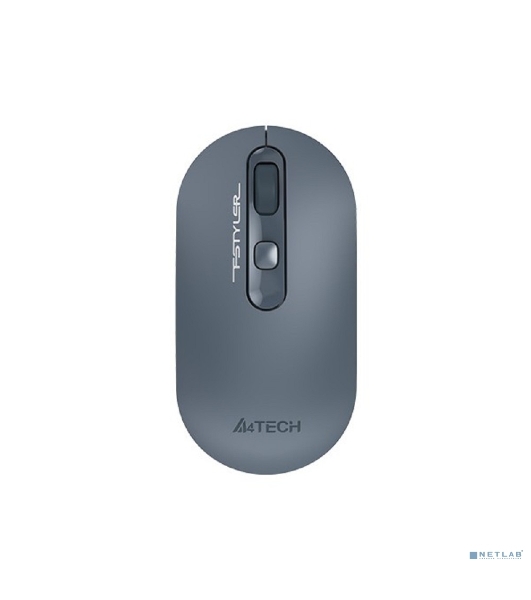Мышь беспроводная A4Tech Fstyler FG20 пепельный/синий, 2000 dpi, радиоканал, USB, кнопки - 4