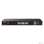 Коммутатор неуправляемый IP-COM G1120P-16-250W PoE, 20 портов, 18x1 Гбит/с, SFP 2x1 Гбит/с, PoE 16х30 Вт (до 230 Вт), фото2