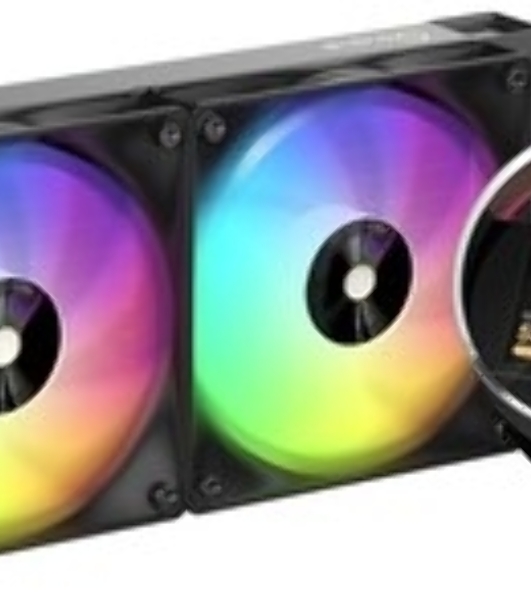Система охлаждения Ocypus Sigma L24 BK ARGB, 240мм, LCD Pump 2.4', 2x120мм ARGB fans, LGA115X/1200/1700/18XX, AM4/AM5