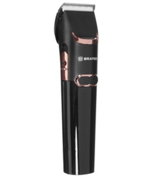 Машинка для стрижки BRAYER BR3401, LED-дисплей, 4 насад, турбо, титан. покр, регу. высоты лезвий