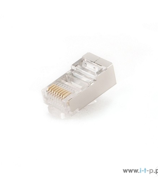 Вилка RJ-45 (8P8C) PLUG5SP/10 универсальная cat.5e экранированная, контакты 30 микродюймов' (10 шт.)