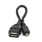Кабель Gembird/Cablexpert AF/MicroBM, USB 2.0 OTG, 0.15м, пакет, фото 1