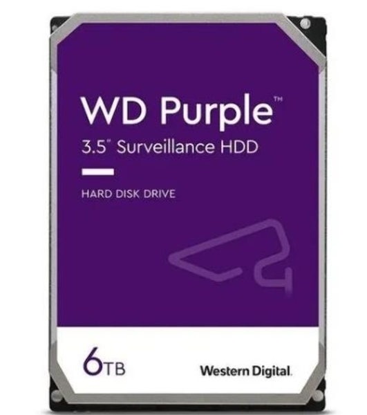 Жесткий диск Western Digital 6Tb SATA-IIISurveillance Purple (5400rpm) 256Mb 3.5'